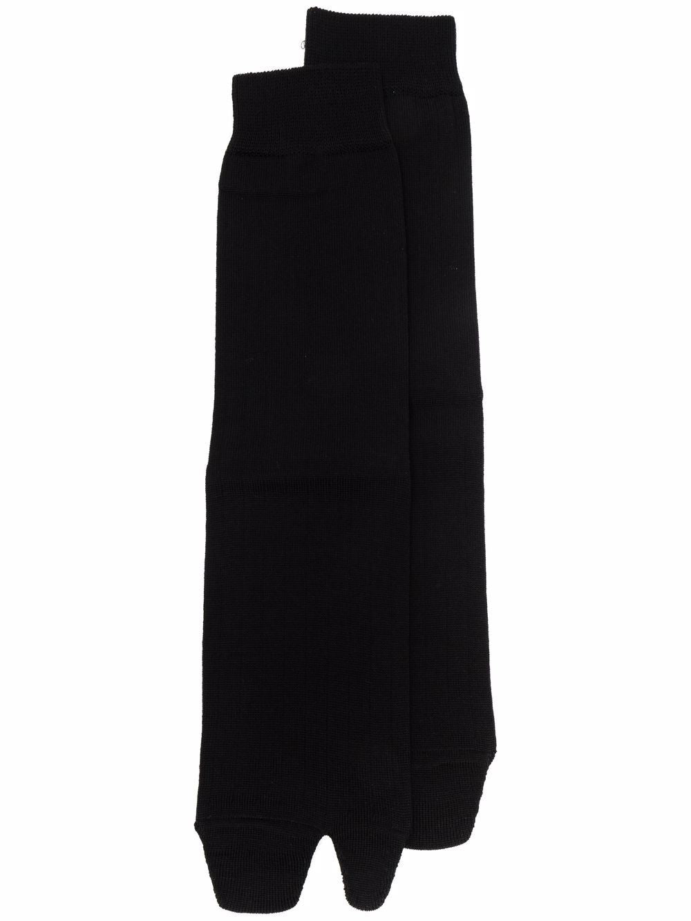BLACK COTTON BLEND SOCKS