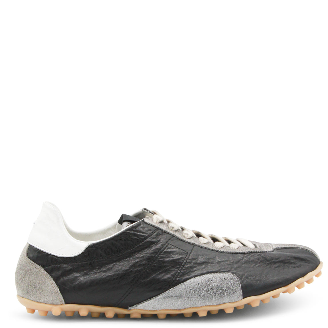 BLACK LEATHER SNEAKERS