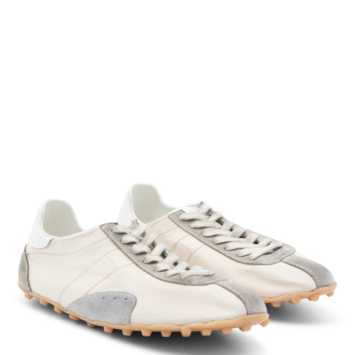 OFF WHITE LEATHER SNEAKERS