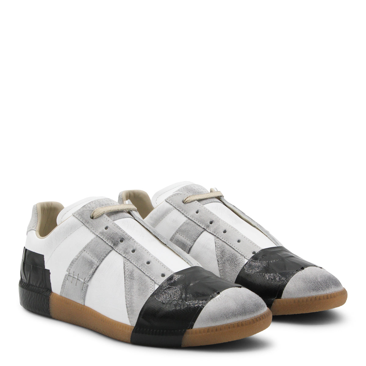 WHITE LEATHER SNEAKERS