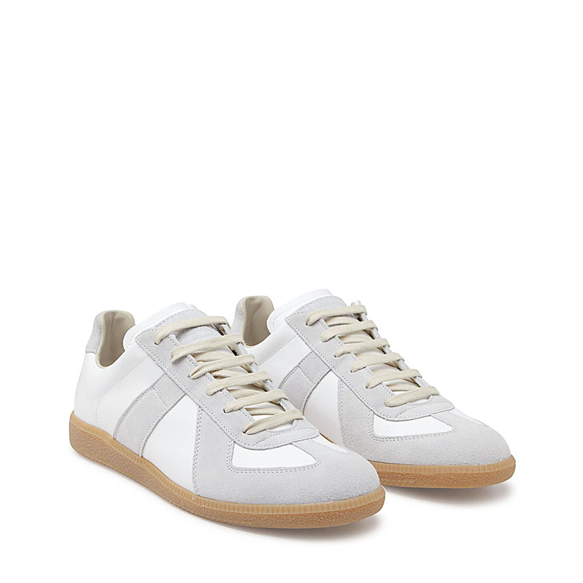 WHITE LEATHER REPLICA SNEAKERS