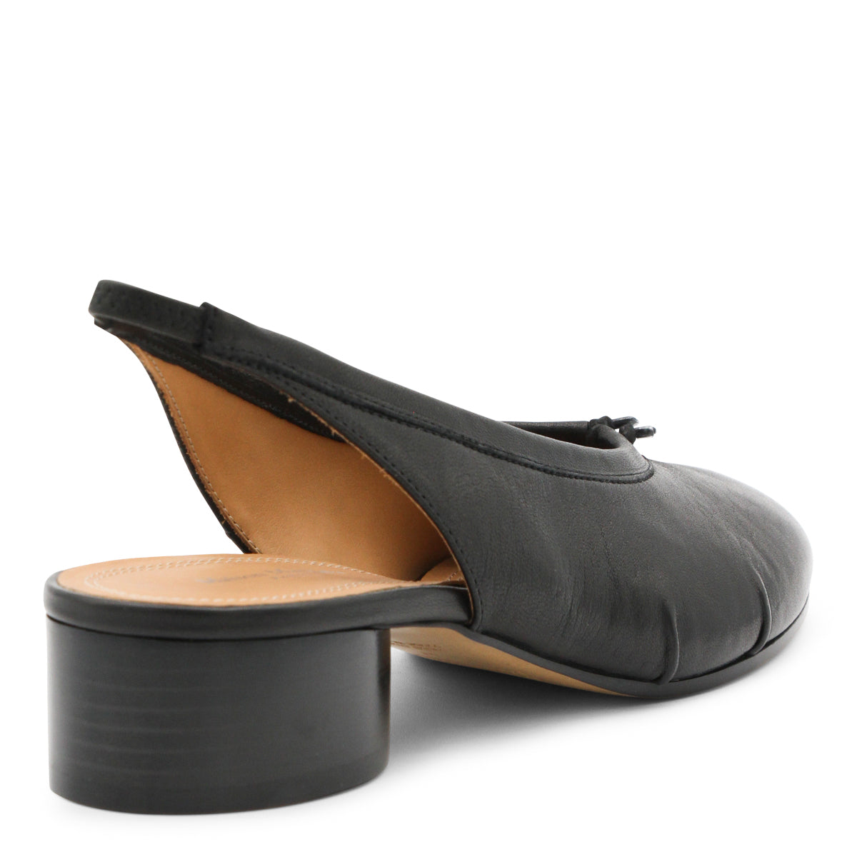 BLACK LEATHER SANDALS