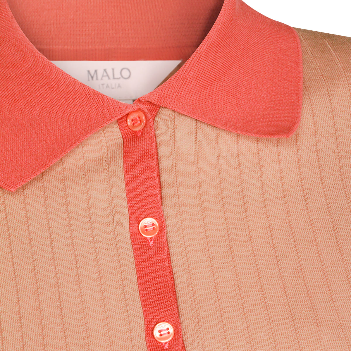 PINK AND RED COTTON POLO SHIRT