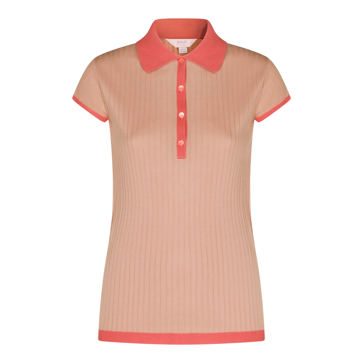 PINK AND RED COTTON POLO SHIRT