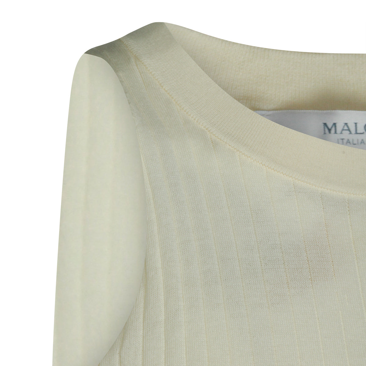 IVORY COTTON SLEEVELESS HALTER TOP