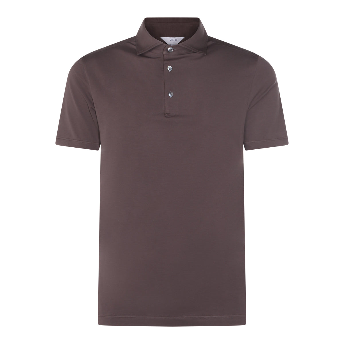 BROWN COTTON POLO SHIRT