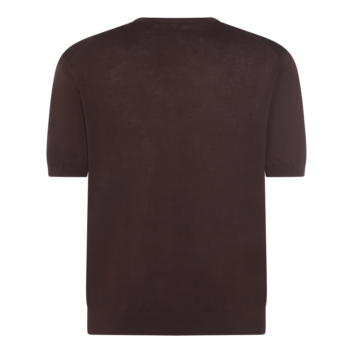 BROWN COTTON T-SHIRT