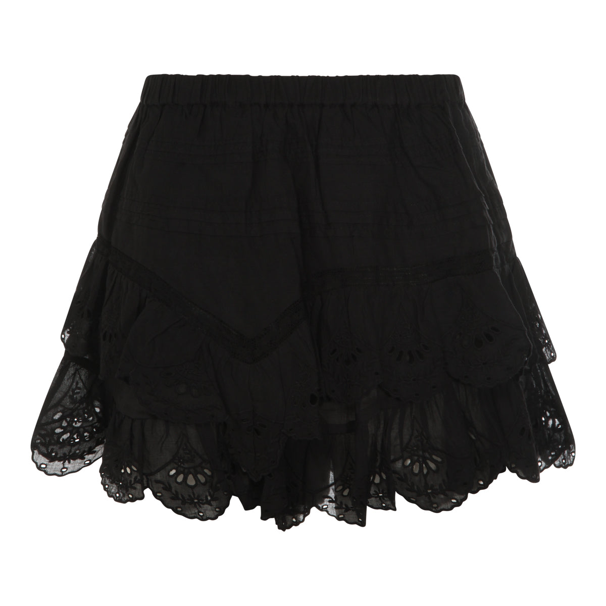 BLACK COTTON SKIRT