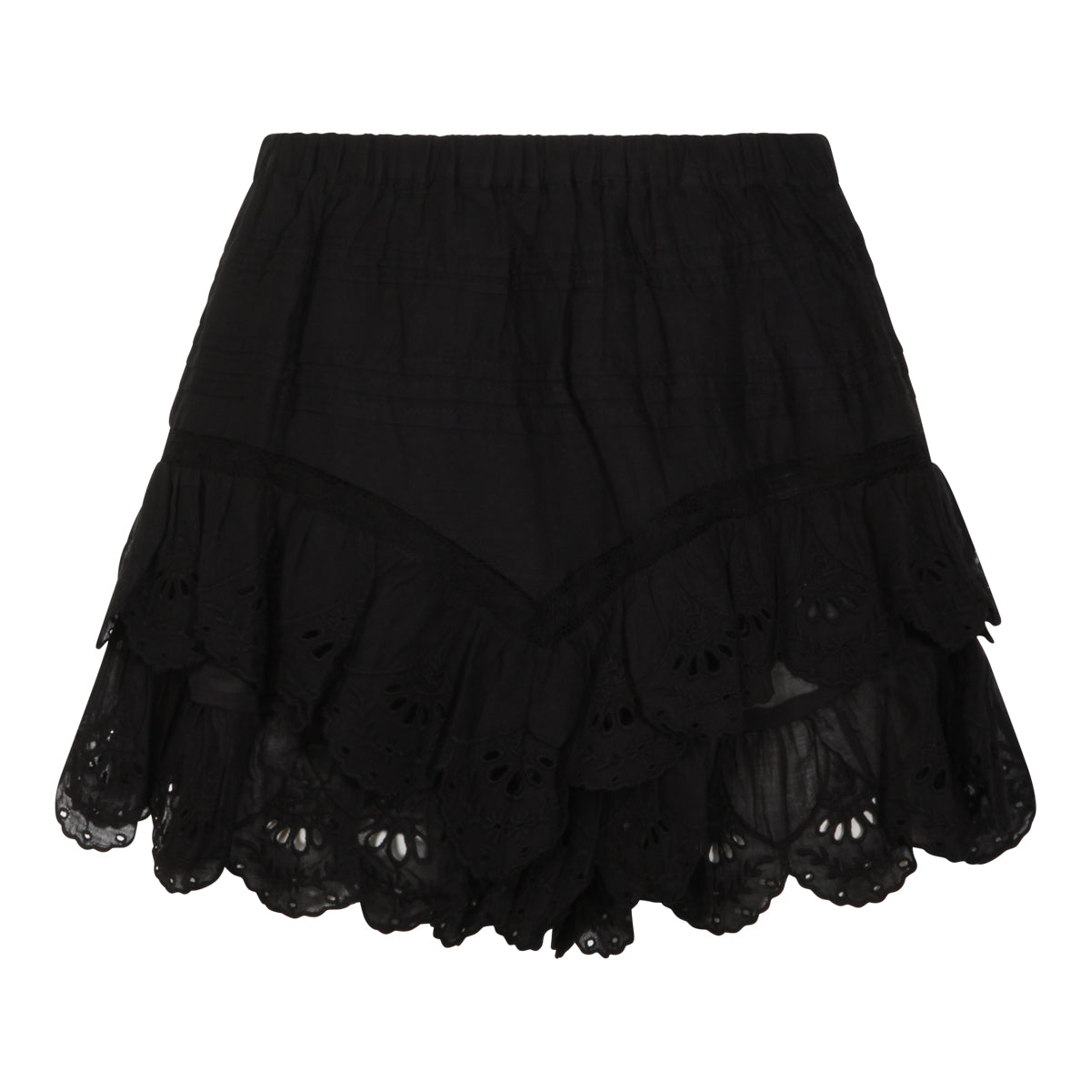 BLACK COTTON SKIRT