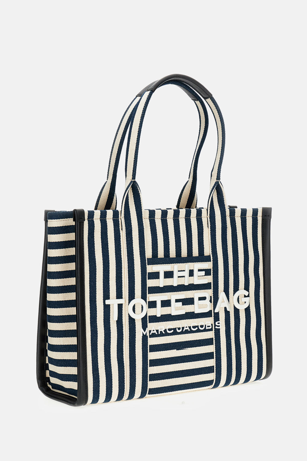 THE STRIPE CANVAS LARGE TOTE BAG