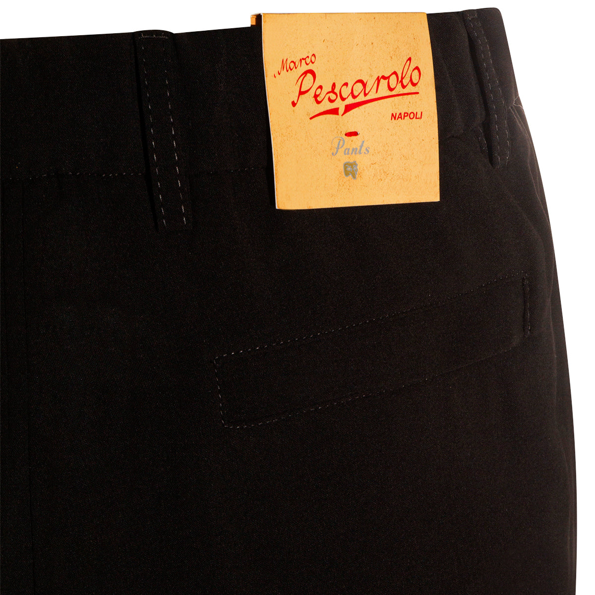 BLACK VIRGIN WOOL PANT