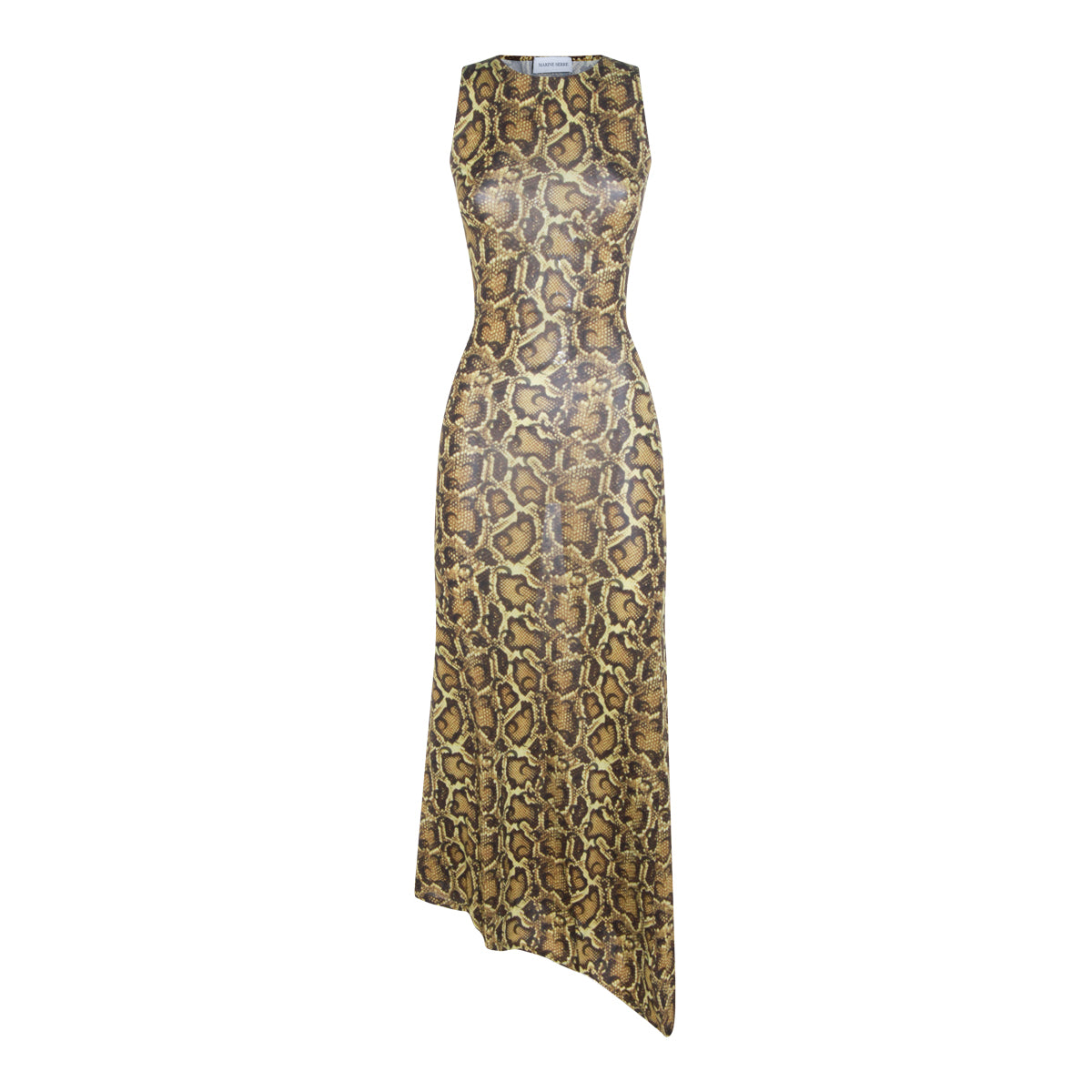 YELLOW VISCOSE DRESS