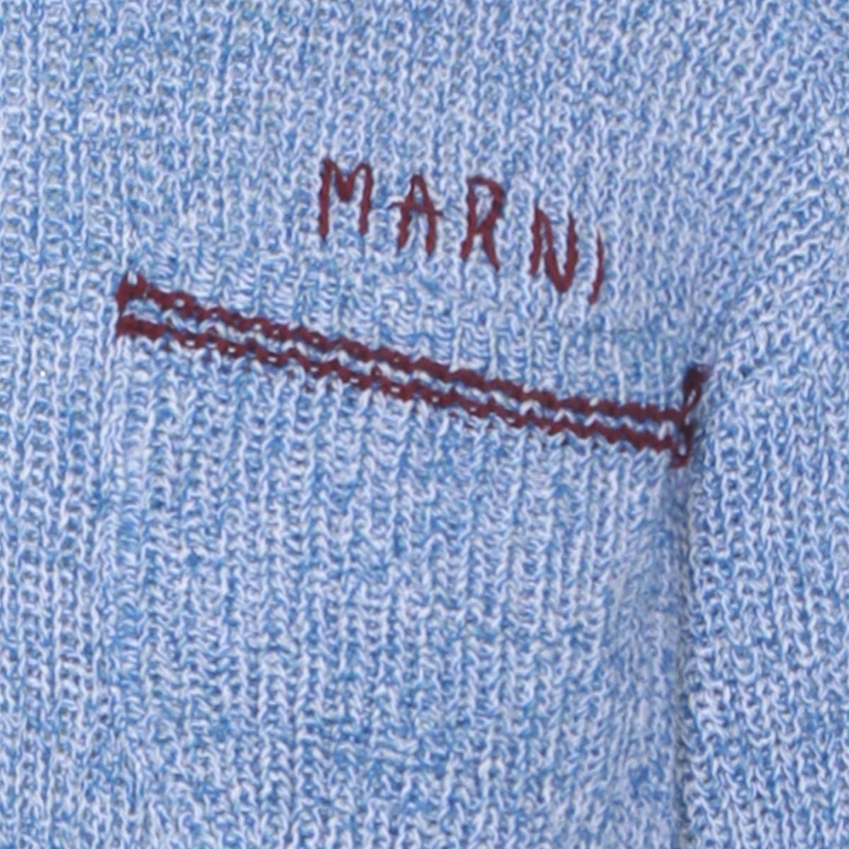 LIGHT BLUE COTTON KNITWEAR