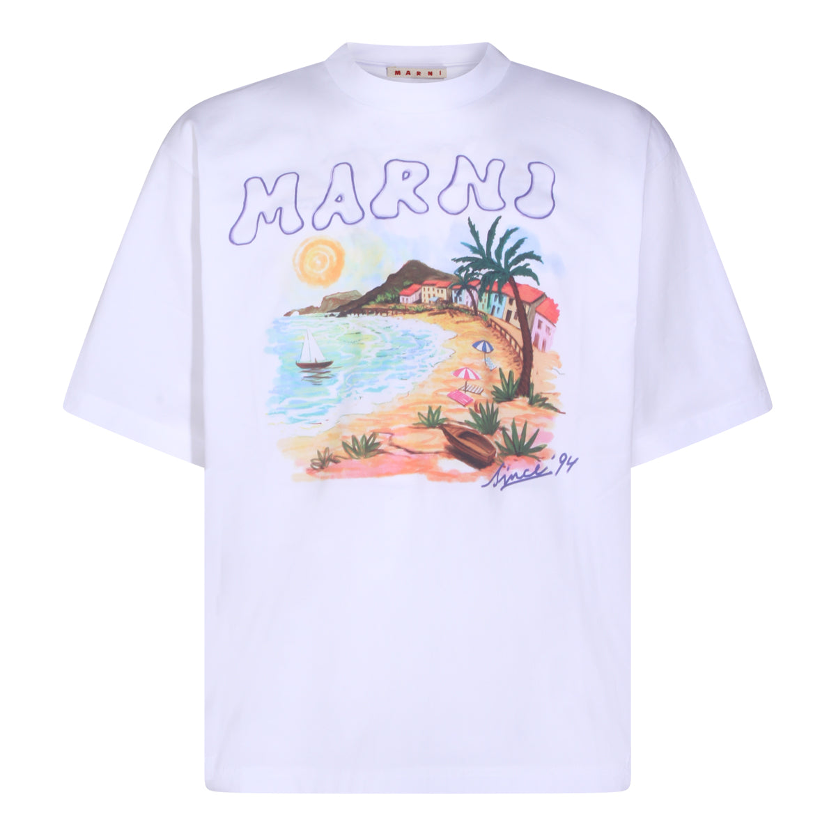 WHITE COTTON T-SHIRT