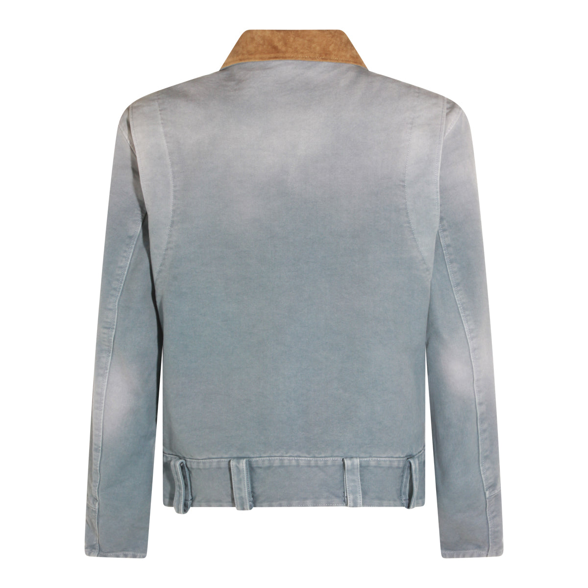 LIGHT BLUE COTTON CASUAL JACKET