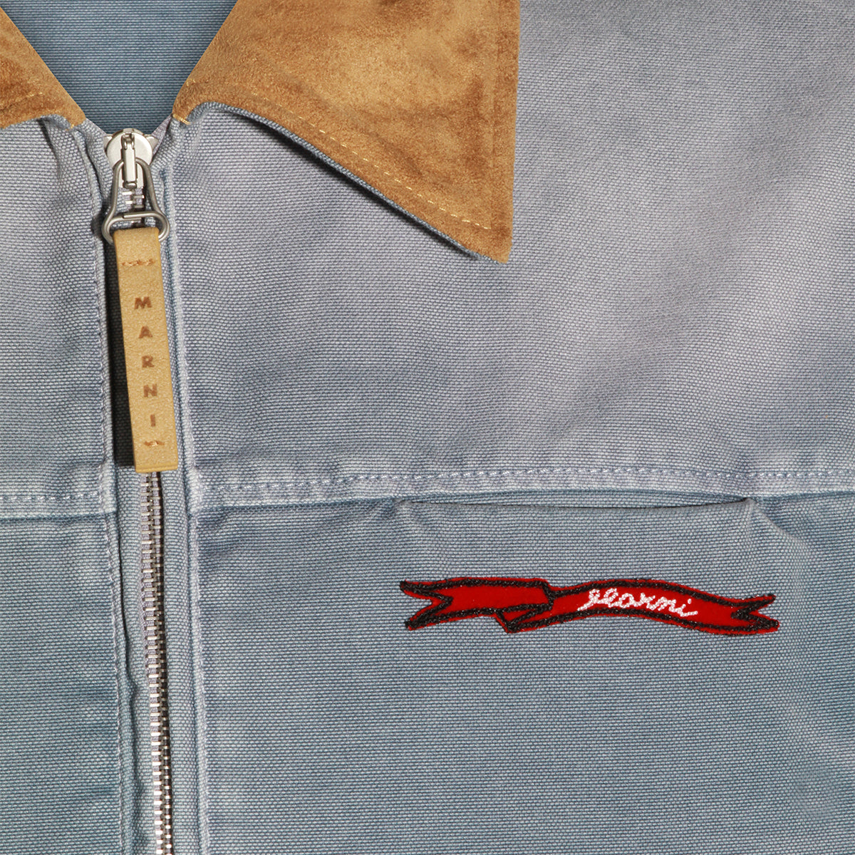 LIGHT BLUE COTTON CASUAL JACKET