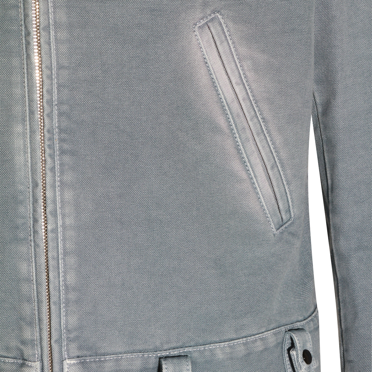 LIGHT BLUE COTTON CASUAL JACKET