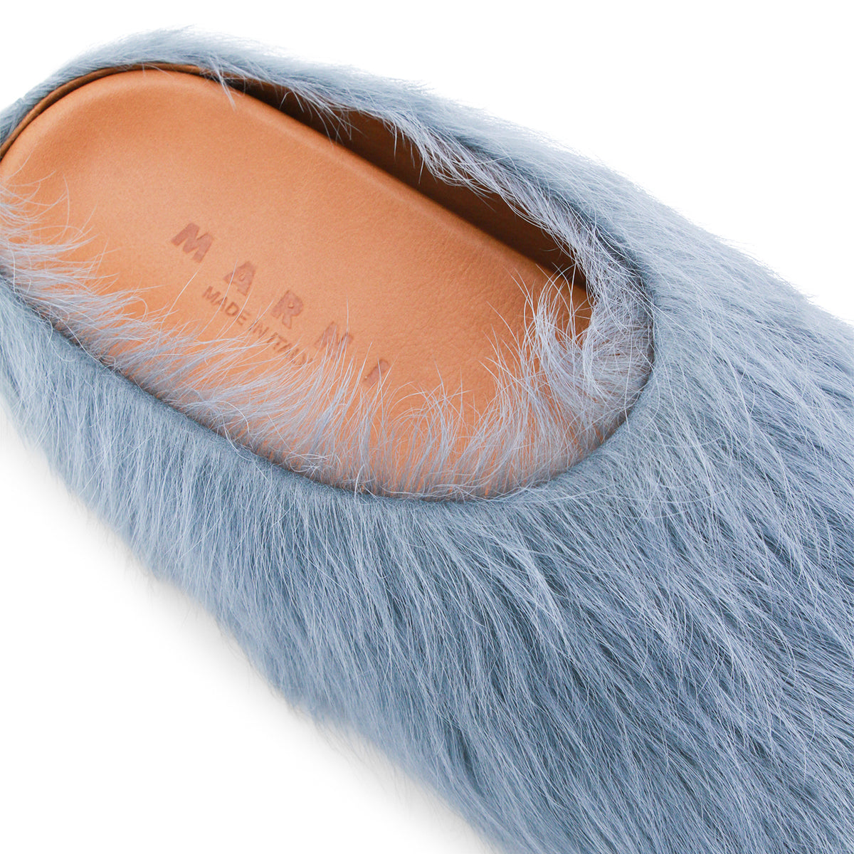 LIGHT BLUE LEATHER SANDALS