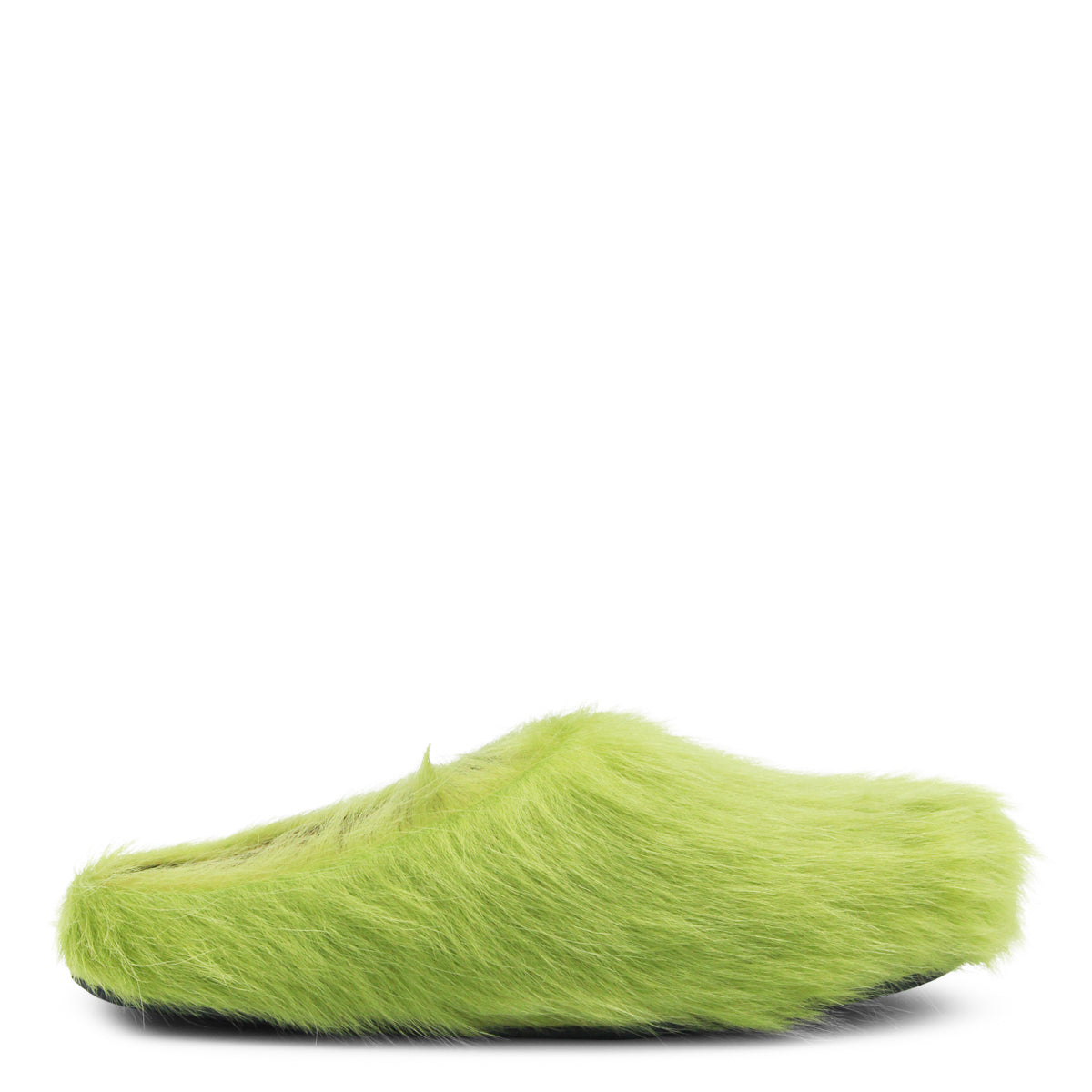 ACID GREEN LEATHER SANDALS