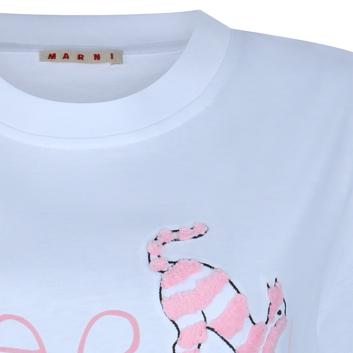 WHITE COTTON T-SHIRT