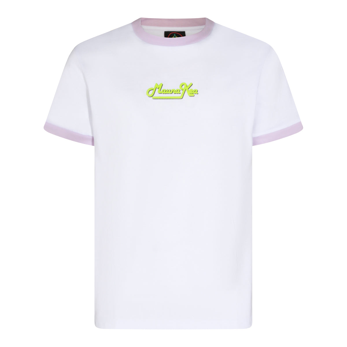 WHITE AND PINK COTTON T-SHIRT