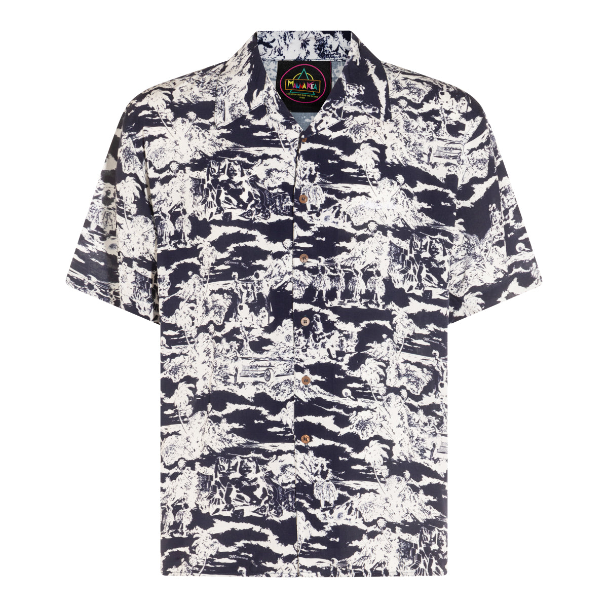 DARK NAVY VISCOSE SHIRT
