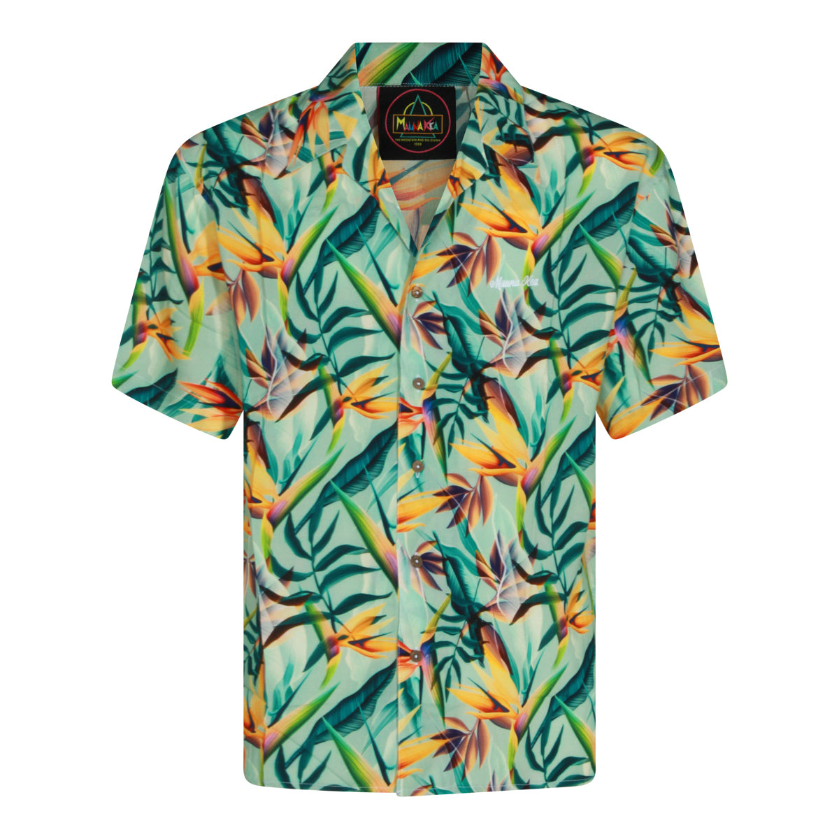 MULTICOLOR VISCOSE TROPICAL SHIRT