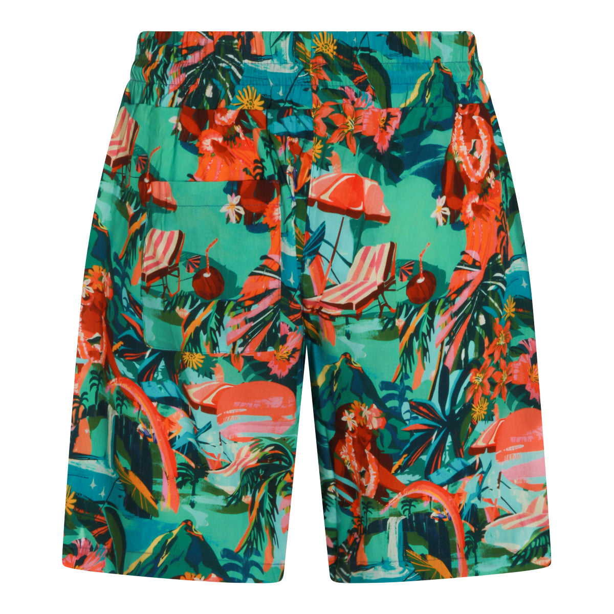 MULTICOLOR VISCOSE SHORTS