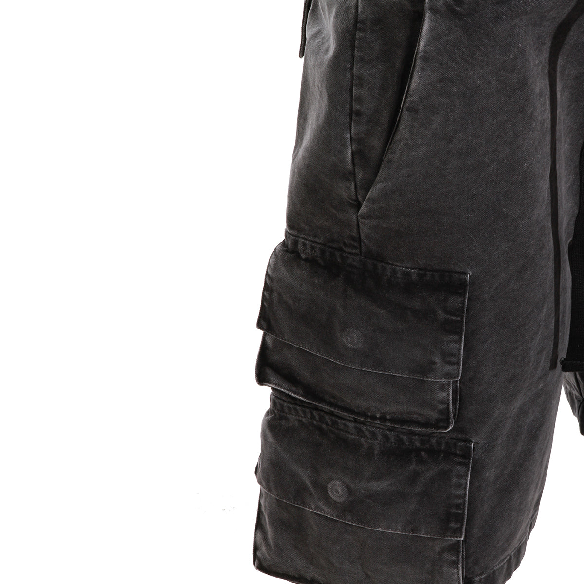 BLACK COTTON SHORTS