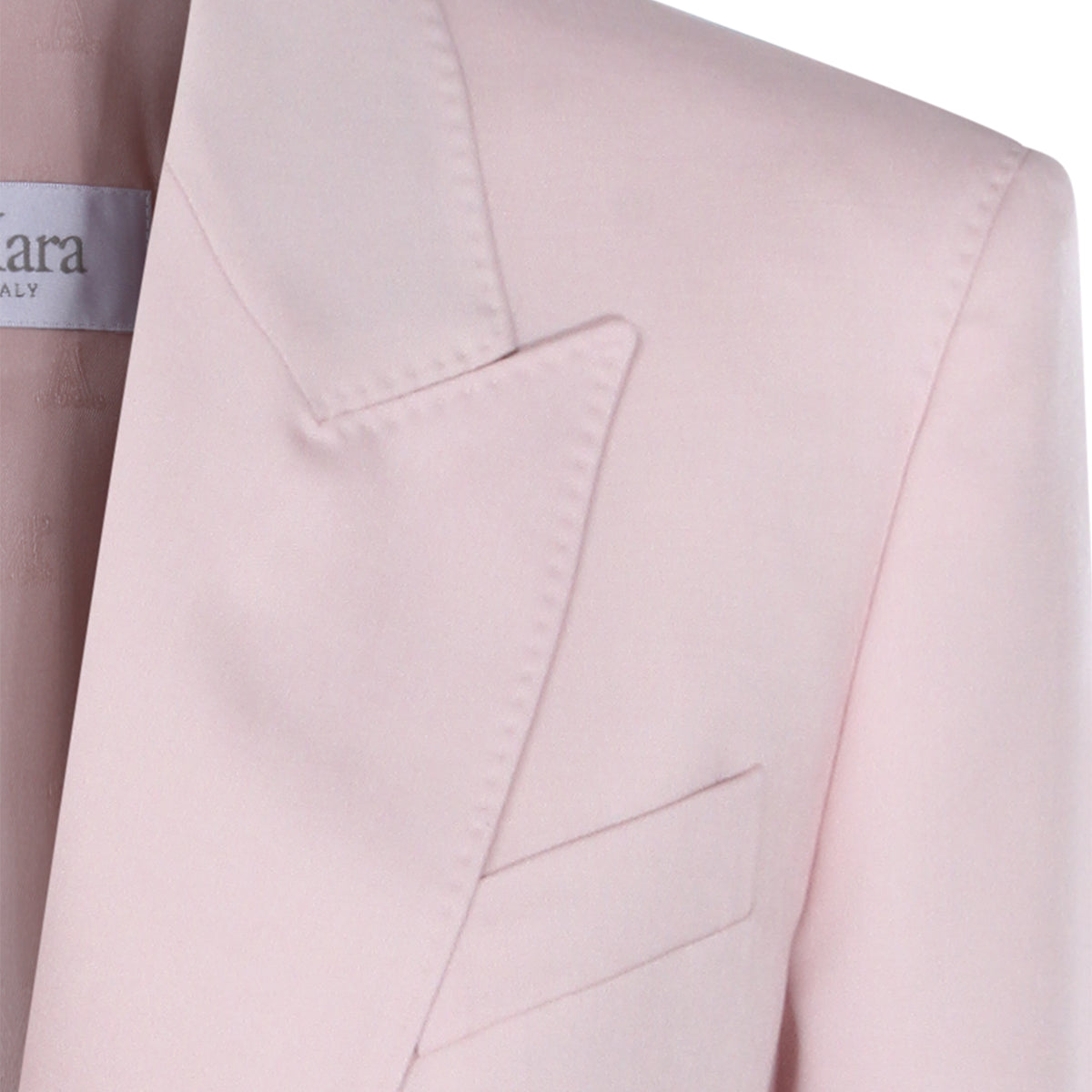 PINK WOOL BLEND BLAZER