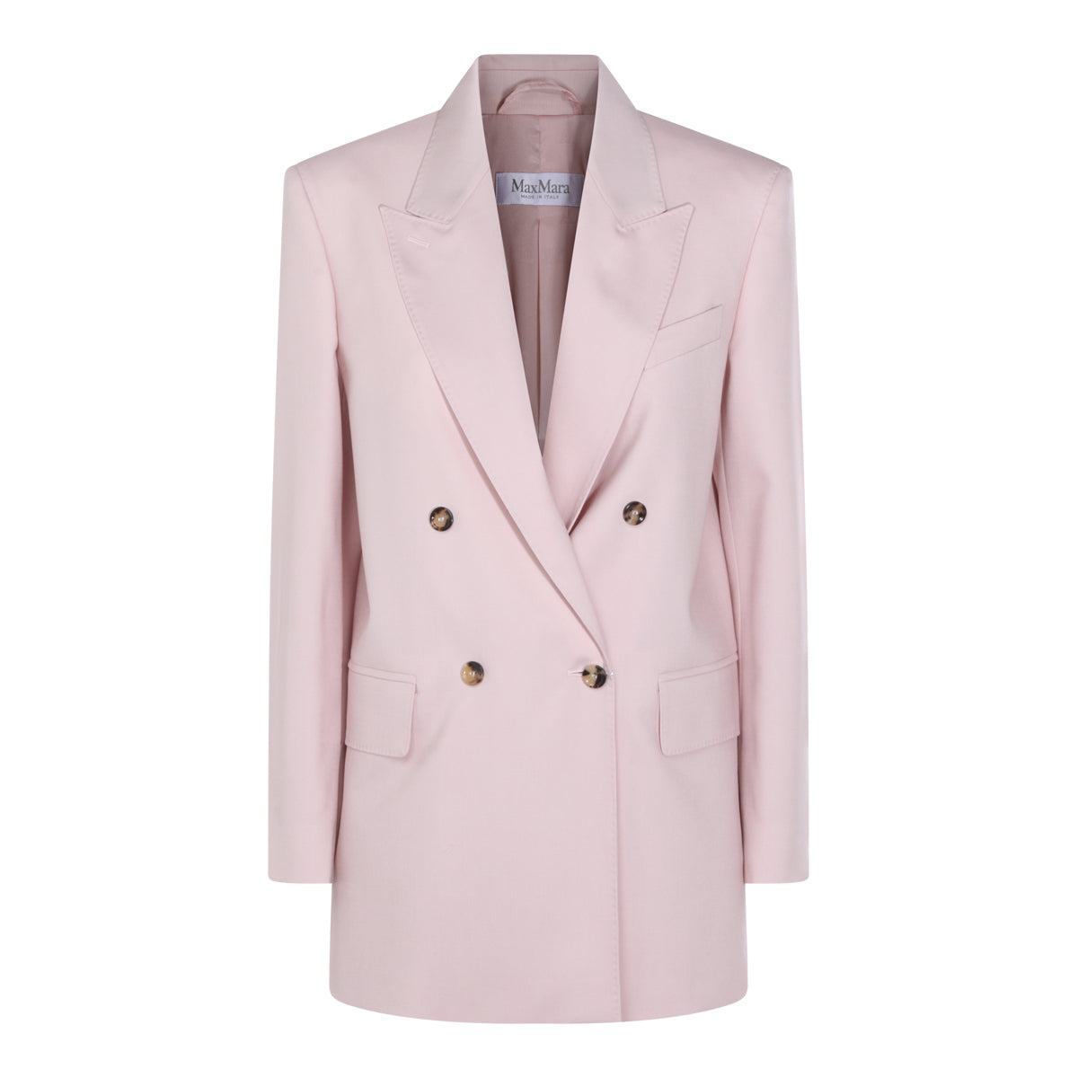 PINK WOOL BLEND BLAZER