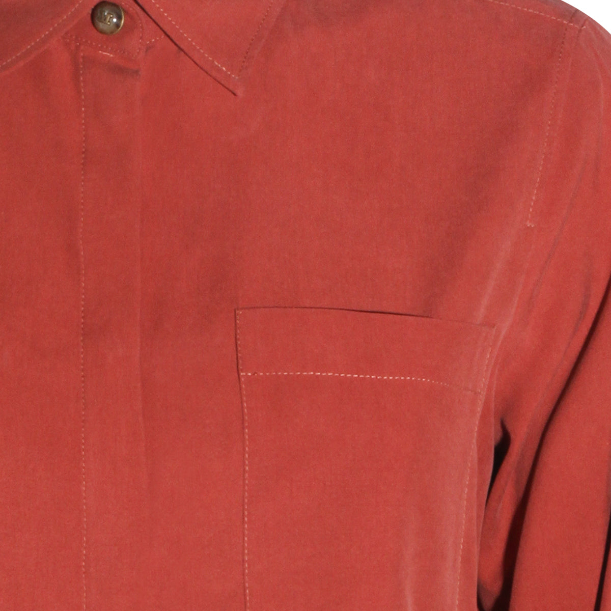 RED SILK SHIRT