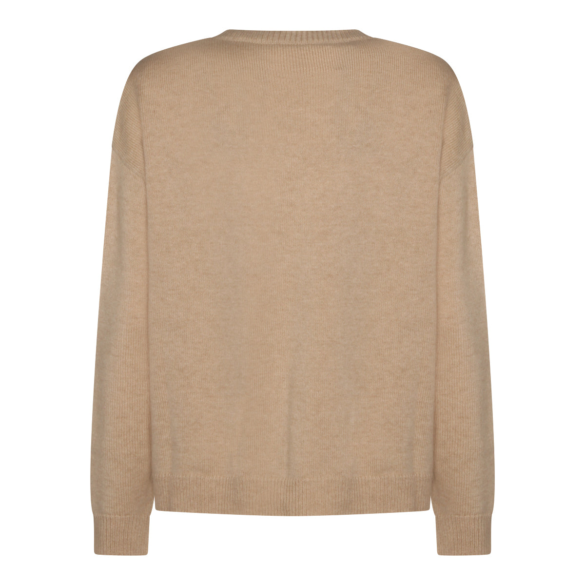 BEIGE WOOL BLEND TOP