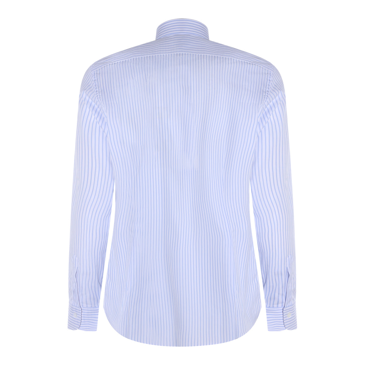 WHITE AND LIGHT BLUE COTTON SHIRT