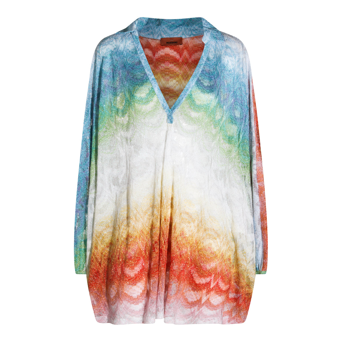 MULTICOLOR VISCOSE MINI DRESS