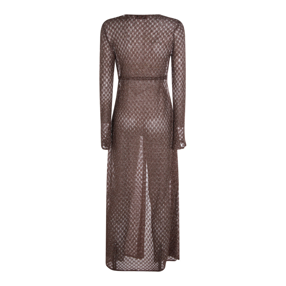 BROWN VISCOSE CARDIGAN