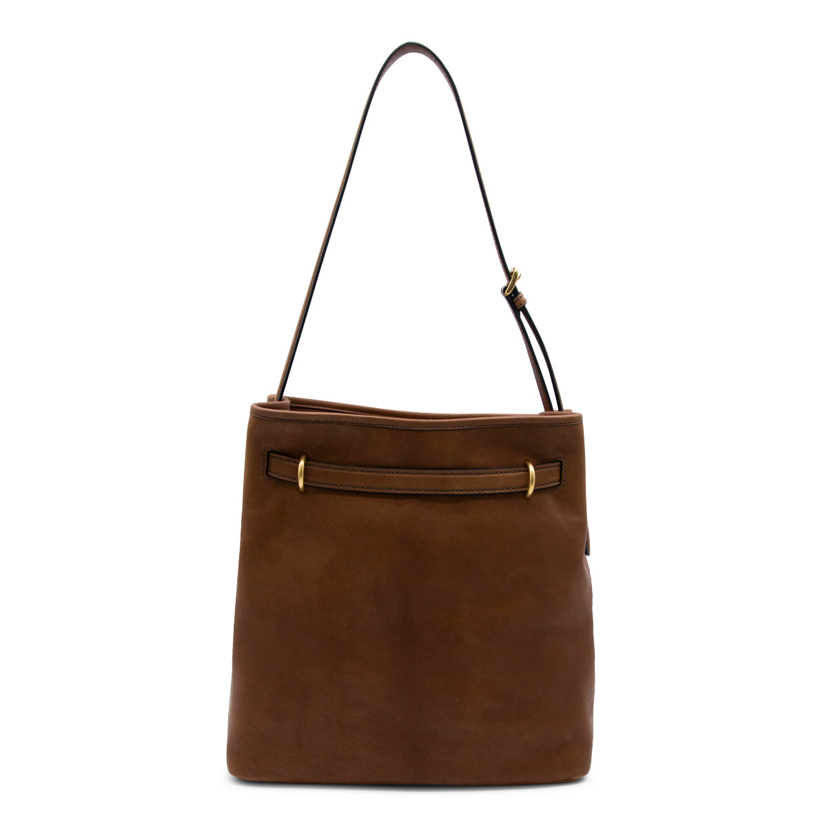 BROWN LEATHER SHOULDER BAG