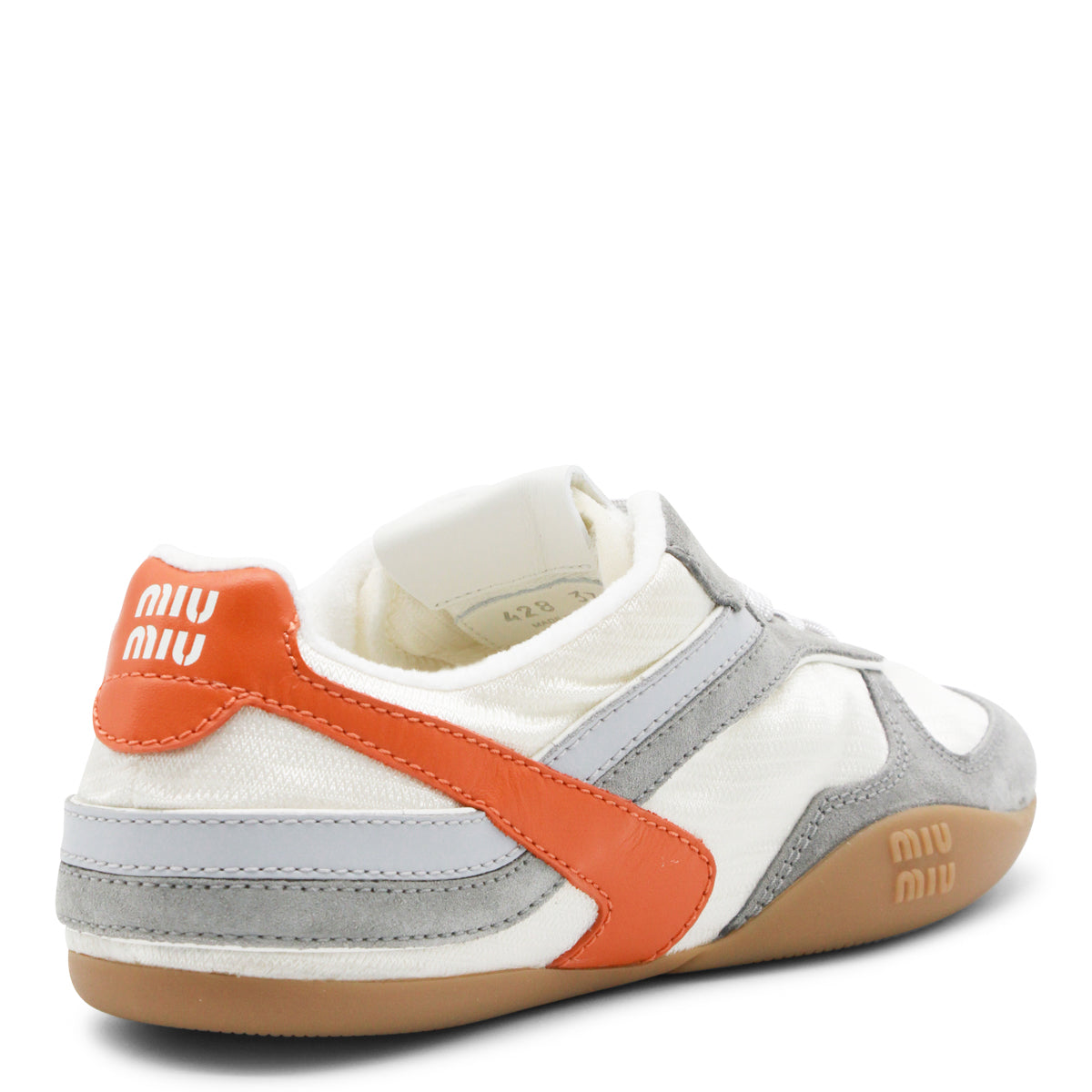 WHITE AND GREY SUEDE SNEAKERS