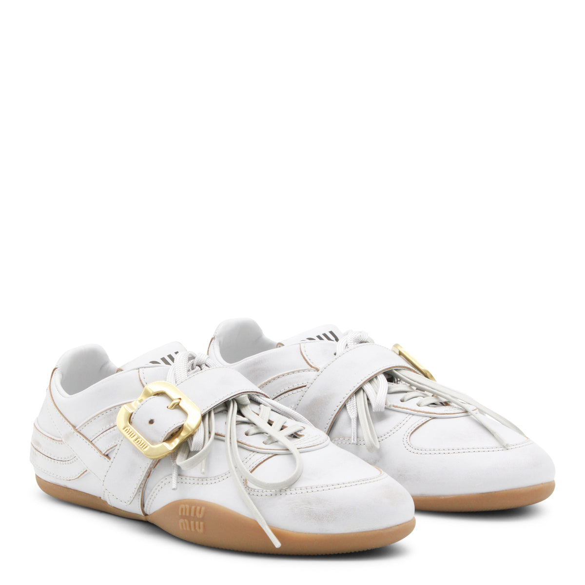 WHITE LEATHER SNEAKERS