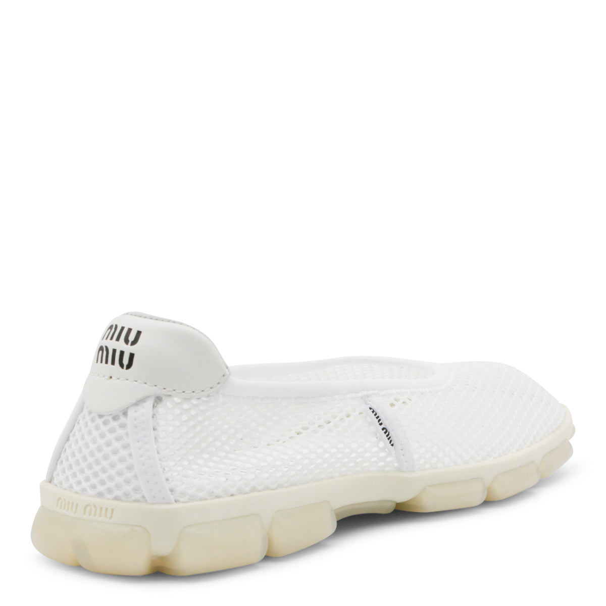 WHITE MESH FLATS
