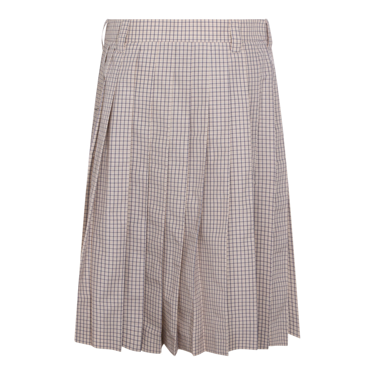 BEIGE COTTON MIDI SKIRT