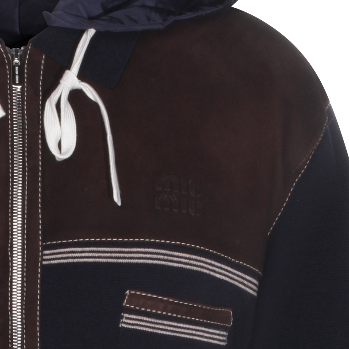 BLUE CASHMERE DOWN JACKET
