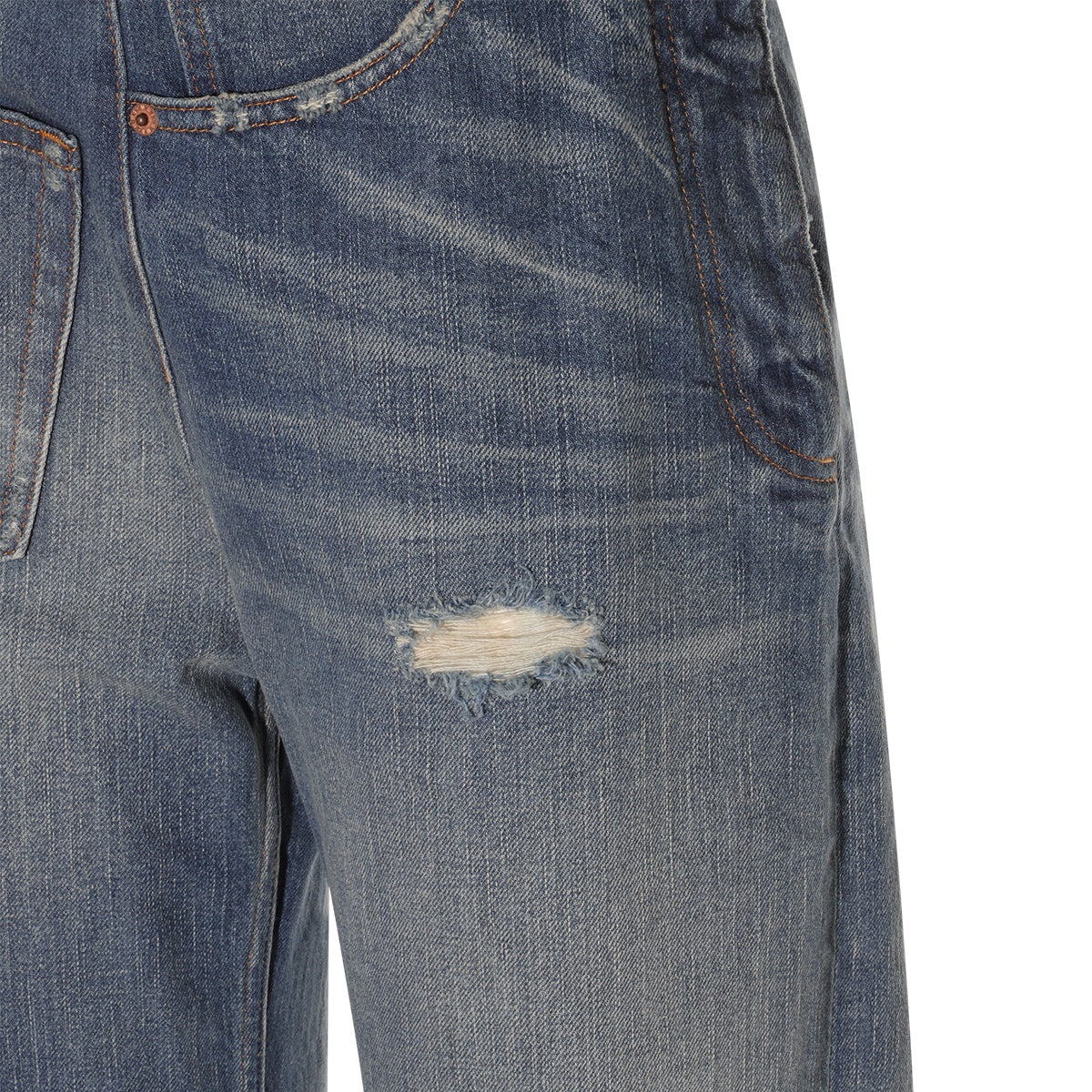 BLUE COTTON DENIM JEANS