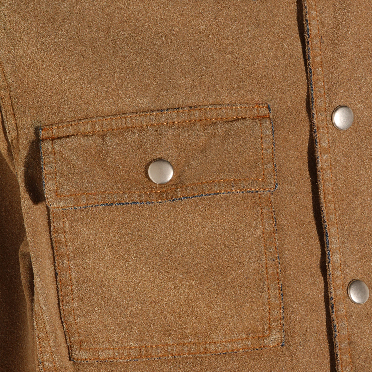 BROWN COTTON DENIM JACKET