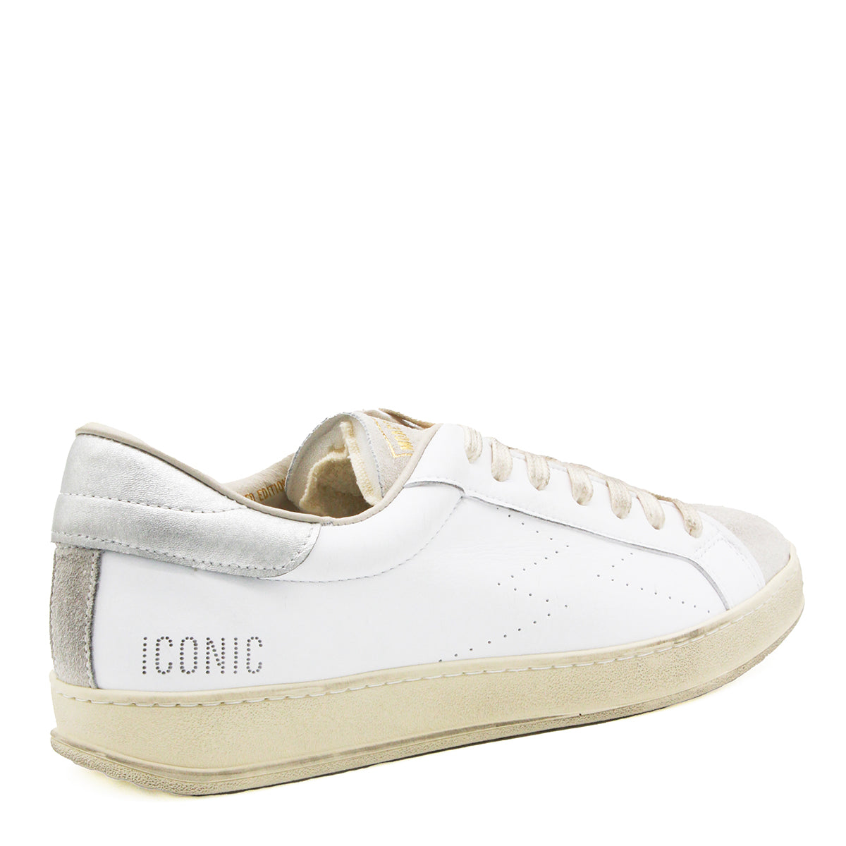 WHITE LEATHER ICONIC SNEAKERS
