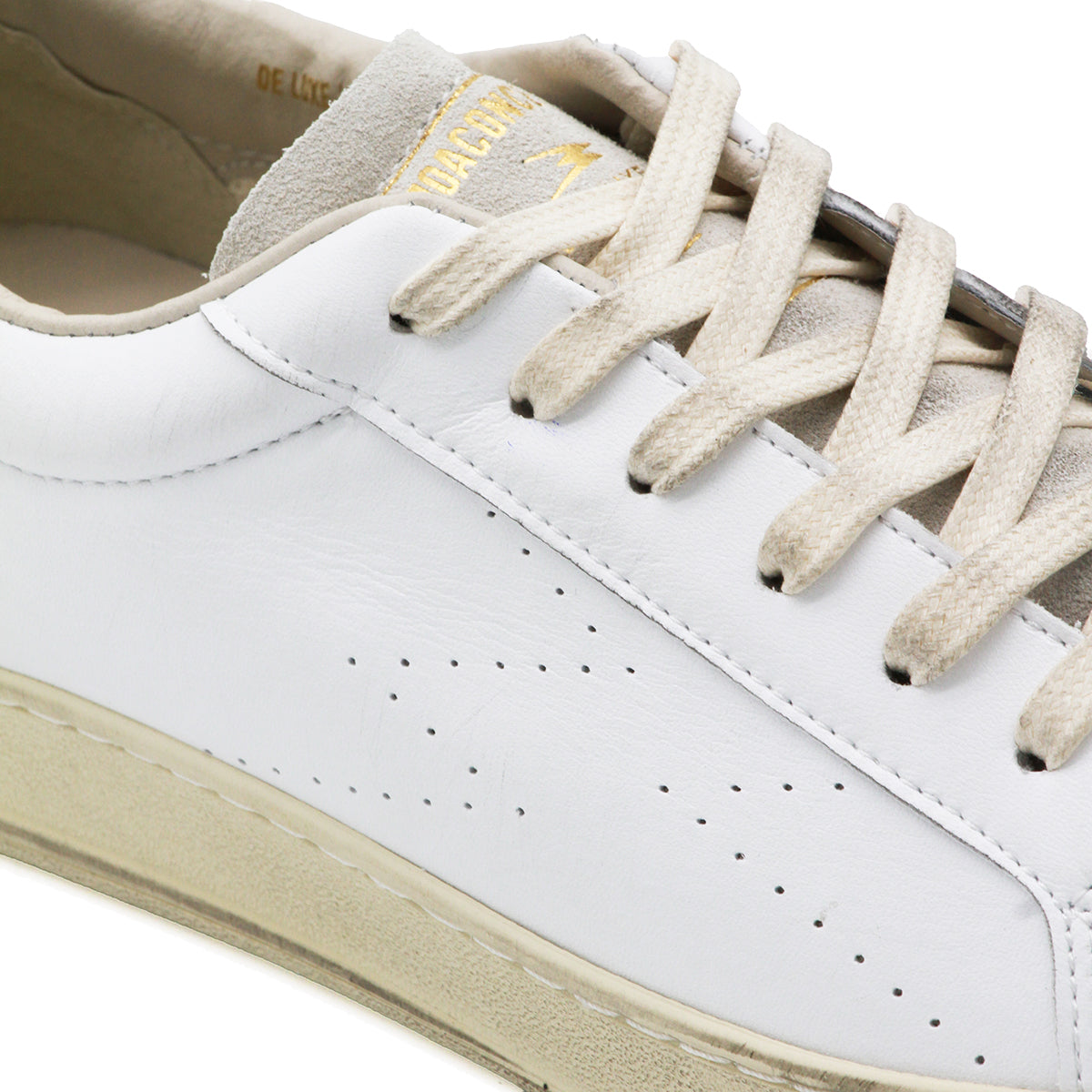 WHITE LEATHER ICONIC SNEAKERS