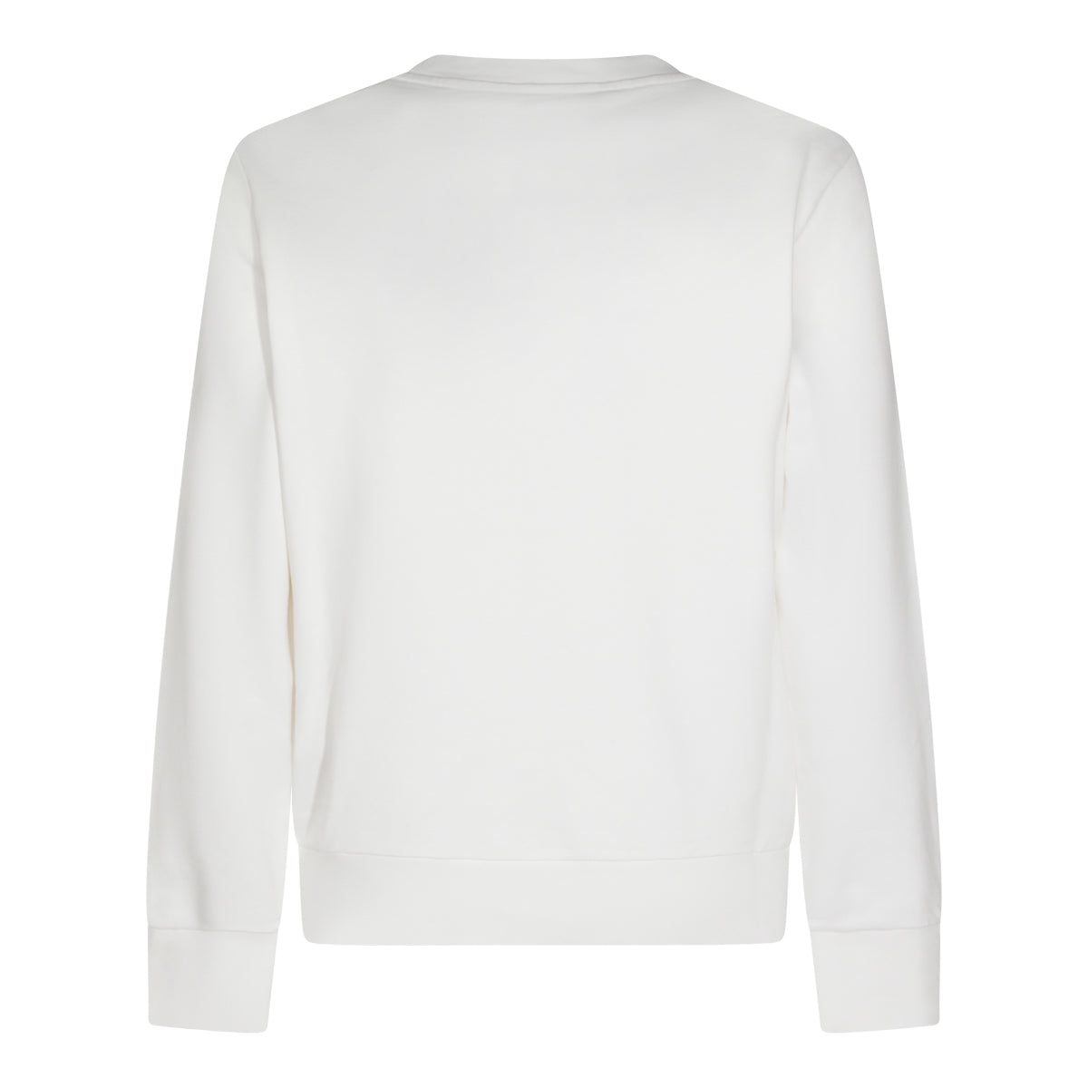 WHITE COTTON SWEATSHIRT