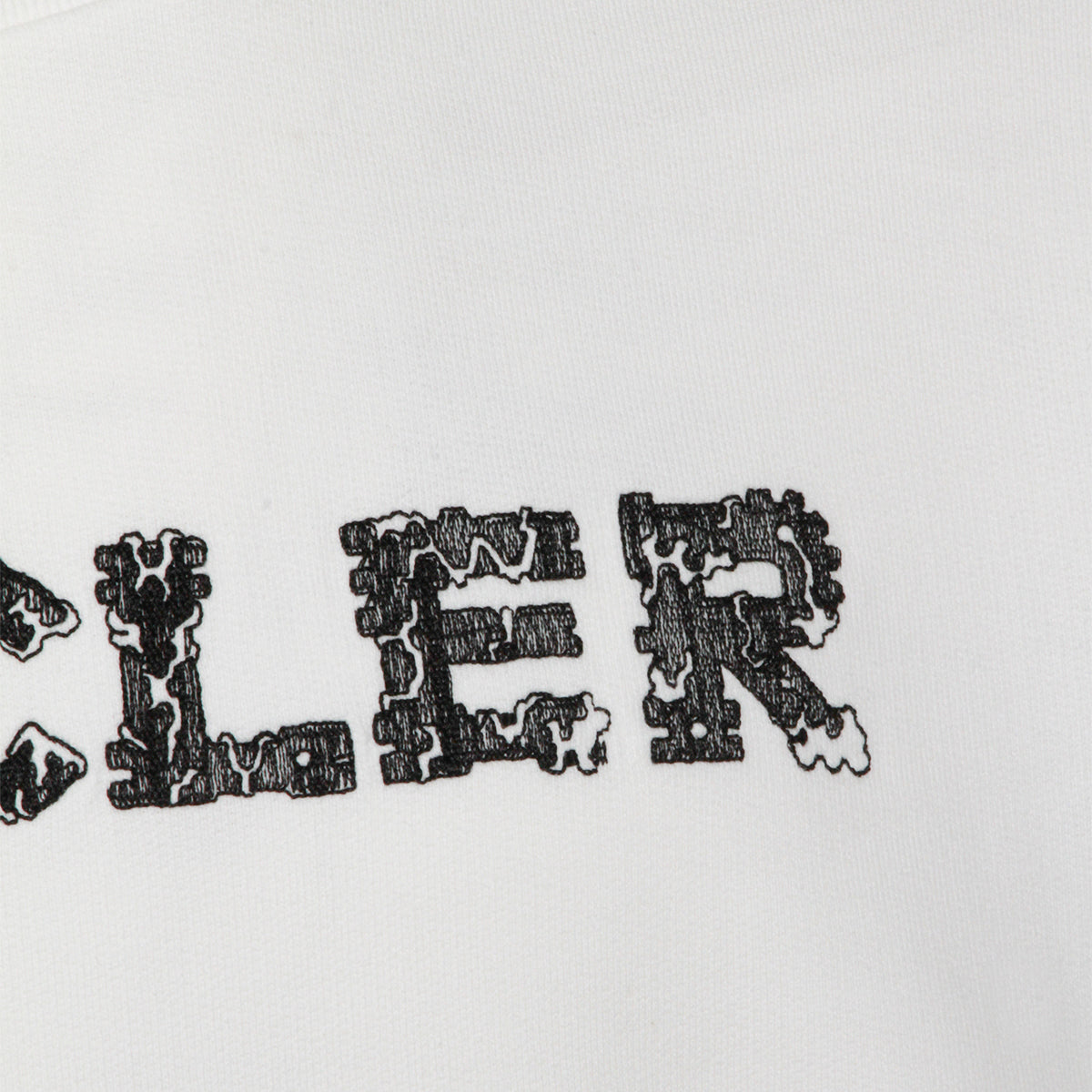 WHITE COTTON SWEATSHIRT
