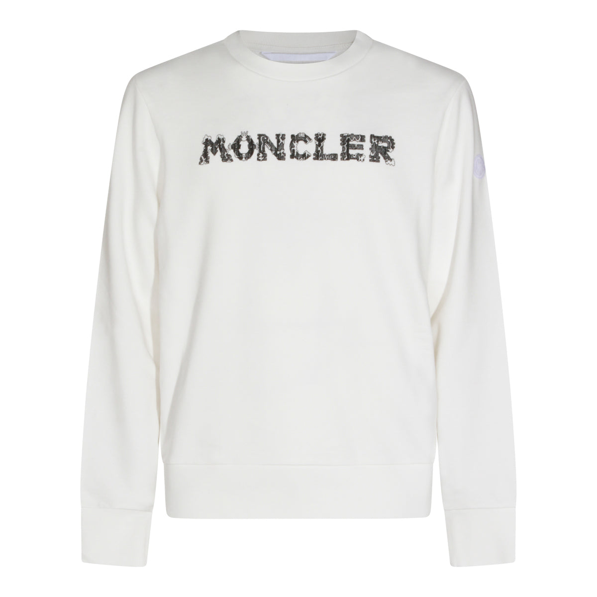 WHITE COTTON SWEATSHIRT