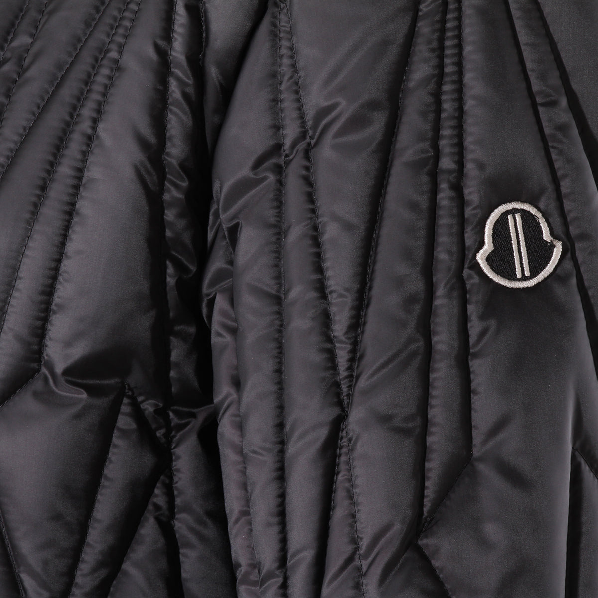 BLACK GEOCAMO FLIGHT DOWN JACKET